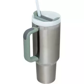 Стакан The Quencher H2.0 FlowState на 40 унций Stanley, цвет Stainless Steel