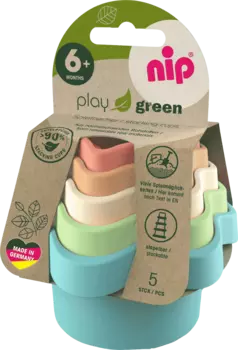 Стаканчики штабелируемые play green 5 шт. Nip