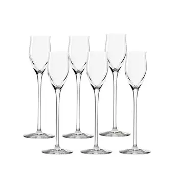 Стаканы для ликера Stlzle Lausitz I Рюмки с ножкой I 6 штук I 65 мл I Рюмки I стаканы для хереса I стаканы для гоголь-моголя I можно мыть в посудомоечной машине I отличное качество премиум-класса, прозрачный