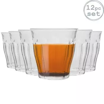 Стаканы для питья Duralex Picardie, 130 мл, стаканы для воды и сока, 12 шт. в упаковке