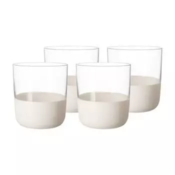Стаканы для виски manufacture rock, набор из 4 шт. Villeroy & Boch, белый