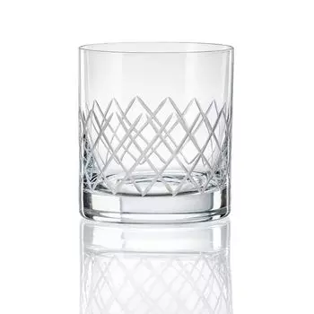 Стаканы для воды Стаканы для виски Barline хрустальный стакан матовый шлифованный, 280 мл, набор из 4 шт. BM775 Crystalex