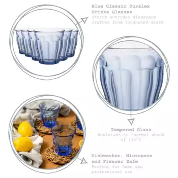 Стаканы Duralex, синий
