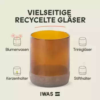 Стаканы IWAS, коричневый
