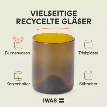 Стаканы IWAS, темно-коричневый