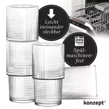 Стаканы KONZEPT, прозрачный
