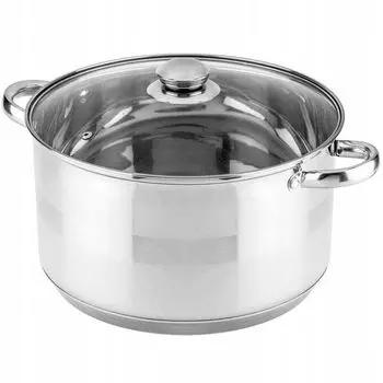 Стальная кастрюля 12л 30см 5-слойное дно Zilner Zl-7310