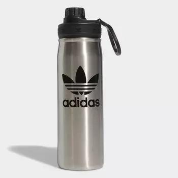Стальная металлическая бутылка 600 мл Adidas, цвет Black/Black/Black