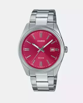 Стальные мужские часы MTP-1302PD-4AVEF Casio, серебрянный