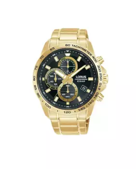 Стальные мужские часы Sport man RM358JX9 с золотым ремешком Lorus, золотой