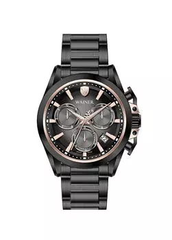 Стальные мужские наручные часы Wa.16100-F Wainer, черный