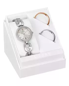 Стальные женские часы Empower GW0693L1 с серебряным ремешком Guess, серебрянный