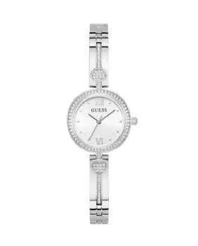 Стальные женские часы Lovey GW0655L1 с серебряным ремешком Guess, серебрянный