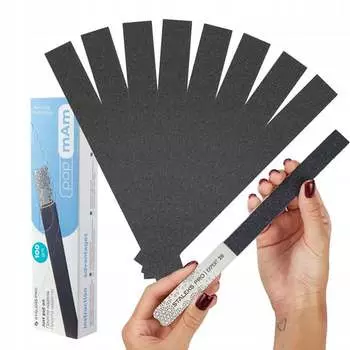 Сталекс, Эксперт, Набор сменных насадок ПапМам для прямого надфиля, зернистость 100, 50 шт., STALEKS