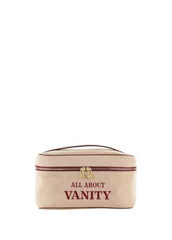 Стамбульская новая черная косметичка с вышитой надписью Age Of Stories