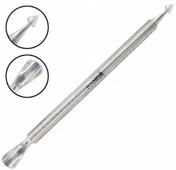 Стамеска фирменная для накатки гвоздей, двусторонняя, заостренная, вогнутая., Calissimo