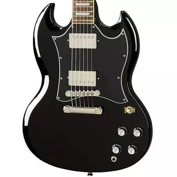 Стандартная электрогитара Epiphone SG в цвете черное дерево EISSBEBNH1