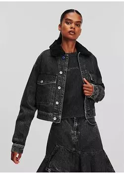 Стандартная черная женская куртка 240J1403 Karl Lagerfeld Jeans, черный