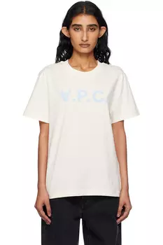 Стандартная футболка Grand 'VPC' A.P.C., экрю