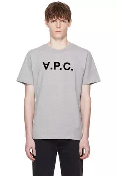 Стандартная футболка Grand 'VPC' A.P.C., серый