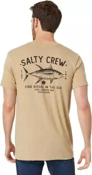 Стандартная футболка с короткими рукавами Salty Crew, цвет Khaki Heather