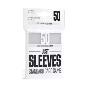 Стандартная карточная игра 66x92 мм — белый (50 конвертов), Just Sleeves (Card Sleeves)