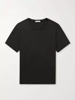 Стандартная облегающая футболка из хлопкового джерси ALEX MILL, черный