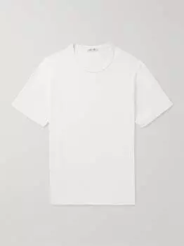 Стандартная облегающая футболка из хлопкового джерси ALEX MILL, белый