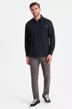 Стандартная рубашка с нагрудными карманами Ombre, синий