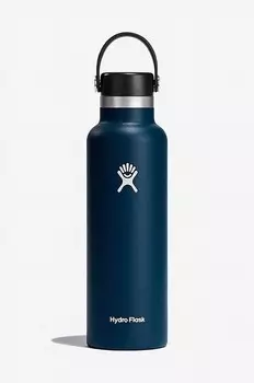 Стандартная термобутылка с гибкой крышкой на 21 унцию Hydro Flask, темно-синий