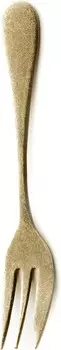 Стандартная вилка для торта, корпус: 140 мм упаковка: 40145 мм, античное золото Takakuwa