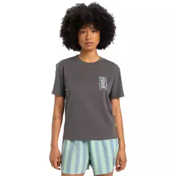 Стандартная женская футболка Quiksilver, чёрный