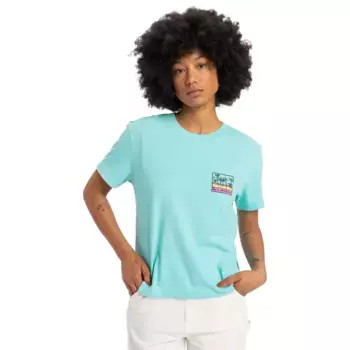 Стандартная женская футболка Quiksilver, голубой