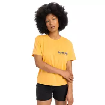 Стандартная женская футболка Quiksilver, оранжевый