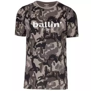 Стандартное восточное время 2013 футболка ss grijs камуфляжная рубашка серая Ballin, серый