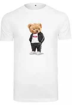 Стандартное восточное время Футболка 2013 SS Bear Tracksuit Tee Ballin, белый