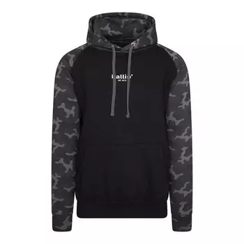 Стандартное восточное время Толстовка 2013 с маленьким логотипом и камуфляжным капюшоном Ballin, черный