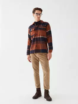 Стандартные бархатные мужские брюки Mold LCW Vision, бежевый