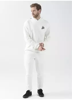 Стандартные белые мужские спортивные штаны с эластичным поясом Black On Black