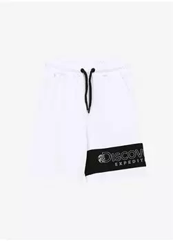 Стандартные белые шорты для мальчика с эластичной резинкой на талии D4SB-SHT3016 Discovery Expedition, белый