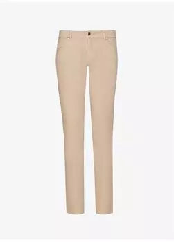 Стандартные бежевые мужские брюки с нормальной талией и нормальными штанинами BBFW23MPT019 Brooks Brothers, бежевый