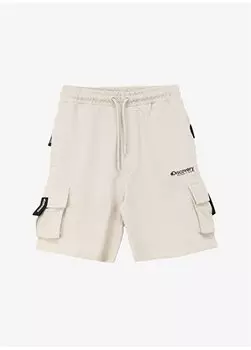 Стандартные бежевые шорты для мальчика с эластичной резинкой на талии D4SB-SHT3021 Discovery Expedition, бежевый