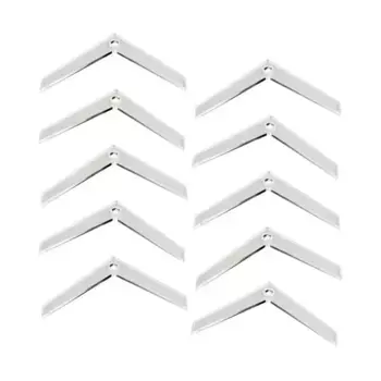 Стандартные колышки с V-образным вырезом шириной 60 мм, 1,5 мм, прозрачные (10), Token Sets - Axis & Allies (Litko Aerosystems)