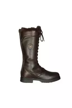 Стандартные кожаные деревенские ботинки Nola на шнуровке Moretta, коричневый