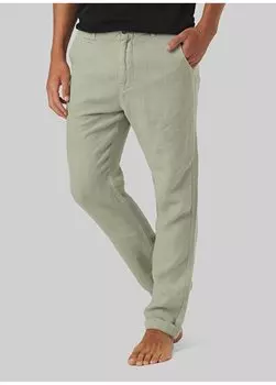 Стандартные мужские брюки светлого цвета хаки с нормальной талией и нормальными штанинами Брюки Mr Tanger Mr. Mood, светлый хаки