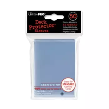 Стандартные обложки для карточек — прозрачные (50) (2-е издание), Card Sleeves - Standard (Ultra Pro)