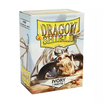 Стандартные рукава – матовый цвет слоновой кости (100), Dragon Shield - Card Sleeves - Standard Matte