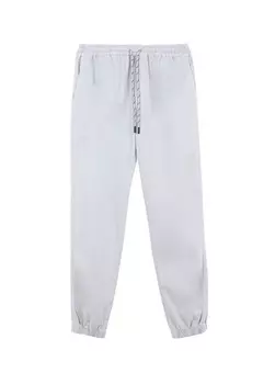 Стандартные серые мужские брюки-карго с эластичной резинкой на талии и завязками на талии Aeropostale