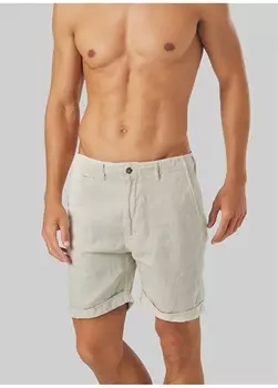 Стандартные темно-бежевые мужские шорты-бермуды с нормальной талией Mr. Mood