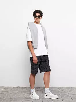 Стандартные узорчатые мужские шорты с рисунком LCW Casual